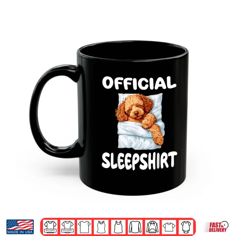 Mug Toy Poodle Dog Official Sleepshirt Pajamas Nightgown Shirt