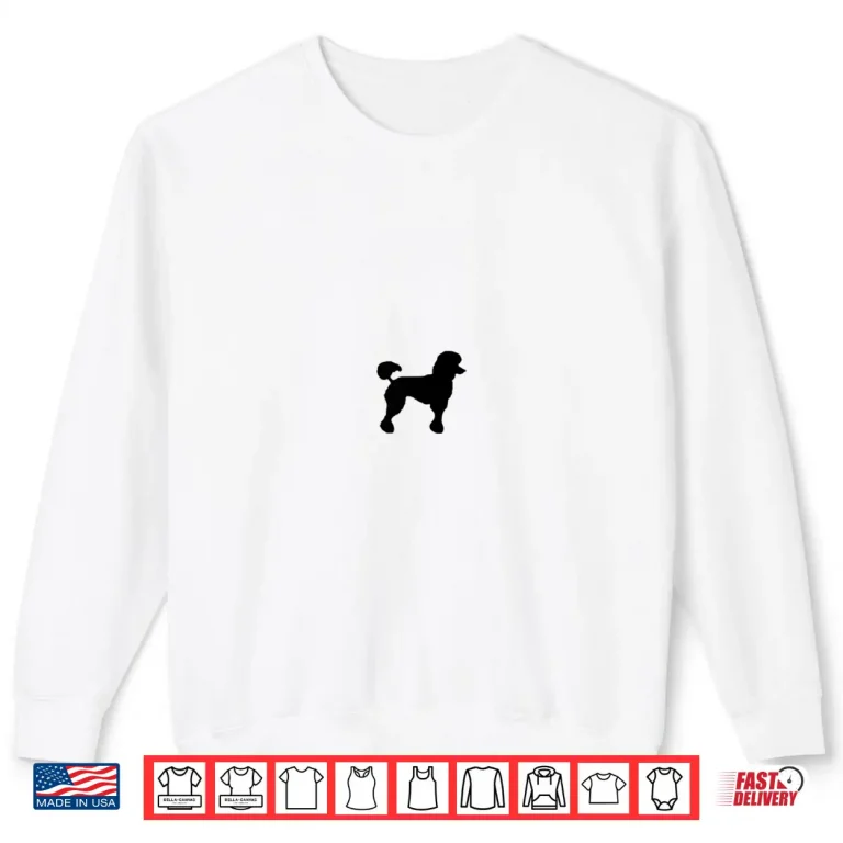 Sweatshirt Womens Sock Hop Cutie 50s Costume Shirt Big Poodle 1950s Party Shirt