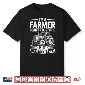 Farm Farmer Art For Men Women Agriculture Tractor Farming Shirt
