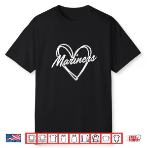 Mariners Heart Vintage Gift Shirt
