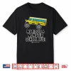 Monster School Bus Ride Funny Kids Big Wheel Truck Design Shirt