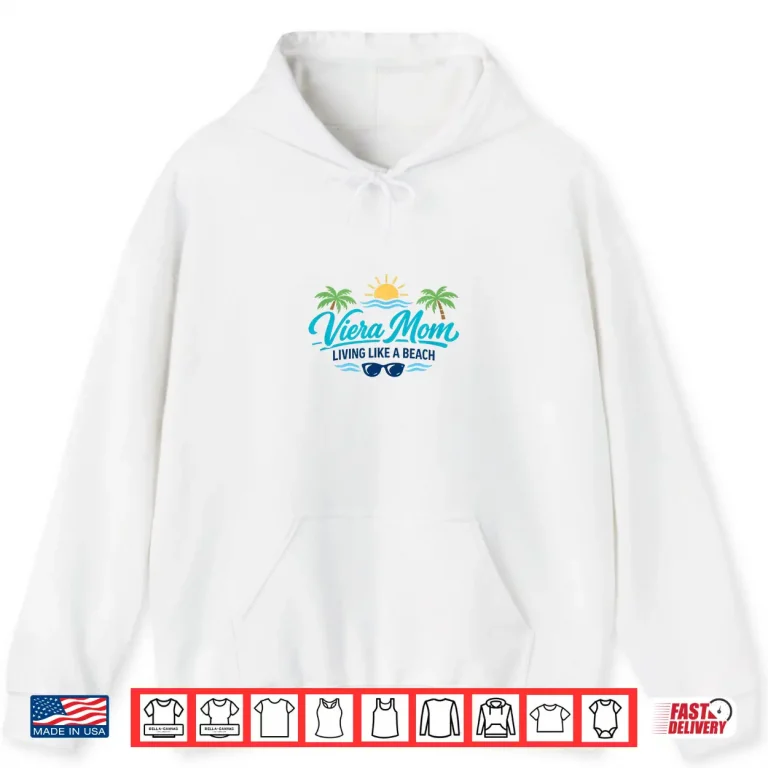 Hoodie Viera Mom Living Like a Beach Shirt