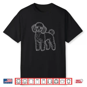 Line Art Toy Poodle Dog Toy Poodles Shirt