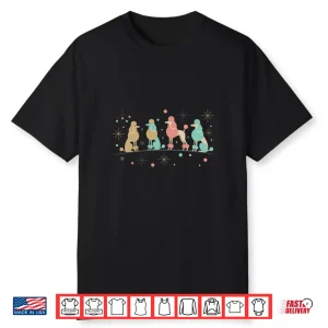 Mid Century Modern Dog Poodle Retro Atomic Shirt