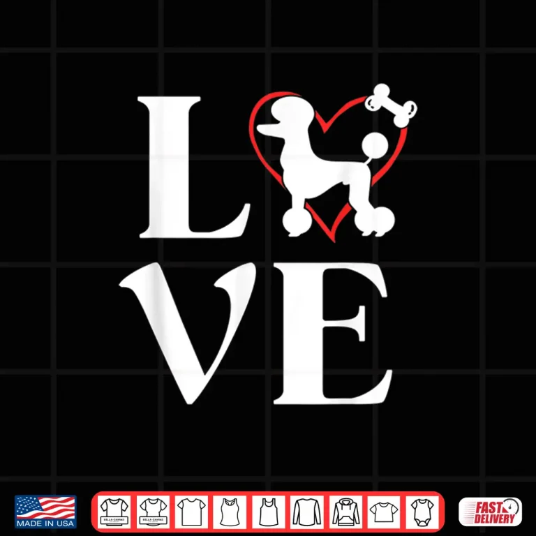 Design Poodle Gifts Love Dogs Tshirts For Women Dog Mama Shirt