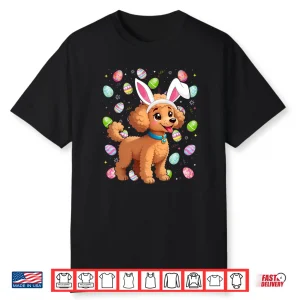 Toy Poodle Dog Easter Egg Hunt Bunny Ear Toy Poodle Easter Shirt