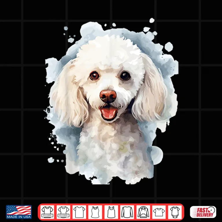 Design White Poodle Lovers Design Pop Art White Poodle Shirt
