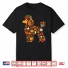 Autumn Pumpkin Fall Poodle Thanksgiving Dog Womens Mens Kids Shirt