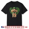 Cute Poodle Shamrock Heart St. Patrick’S Day Dog Lover Shirt
