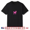 Pink And White Polka Dot Poodle Shirt For 50S Sock Hop Dance Shirt