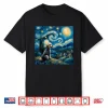 Poodle Dog Lovers The Starry Night Van Gogh Style Painting Shirt