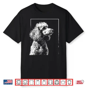 Poodle Motif Pet Art Dog Poodle Shirt For Men Women Kids