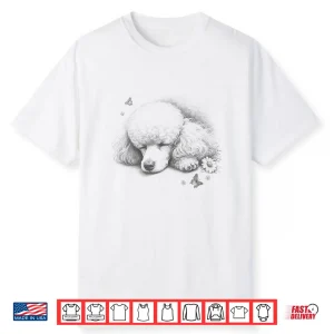 Poodle Sleeping Design For Men And Women Shirt