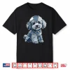Retro Denim Patch Poodle Dog Art Artistic Men Women Shirt