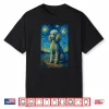 Poodle Art Starry Night Style Painting Dog Lovers Shirt