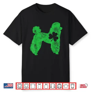 Poodle St Patricks Day Boys Kids Girls Shamrock Dog Lover Shirt