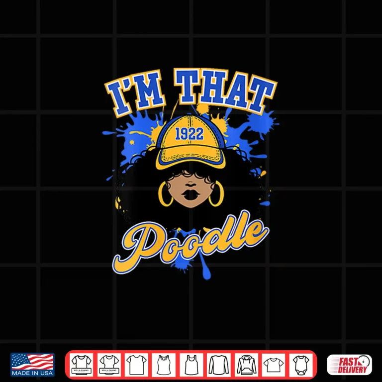 Design Womens Sigma Gamma Rho Sorority Im That Poodle Rhoyal Girl Pride Shirt