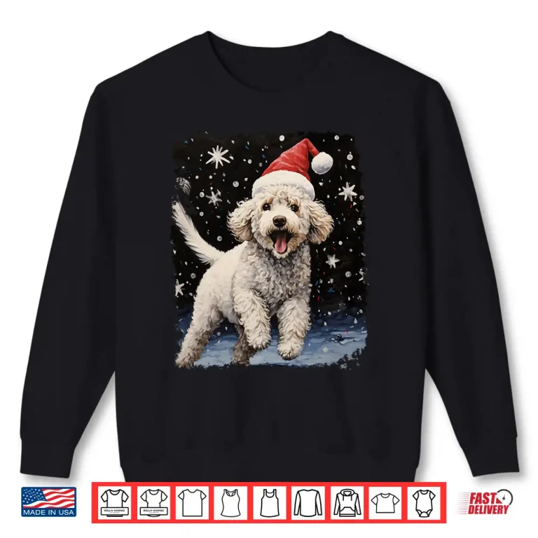 Sweatshirt Dog Vintage Poodle Christmas Shirt