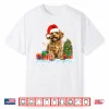 Funny Santa Poodle Dog Christmas Lights Xmas Pajamas Shirt
