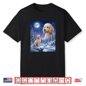 Howling To The Moon Meme Animal Dog Poodle Shirt