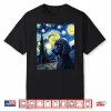Poodle Puppy Van Gogh Starry Night Style Graphic Shirt