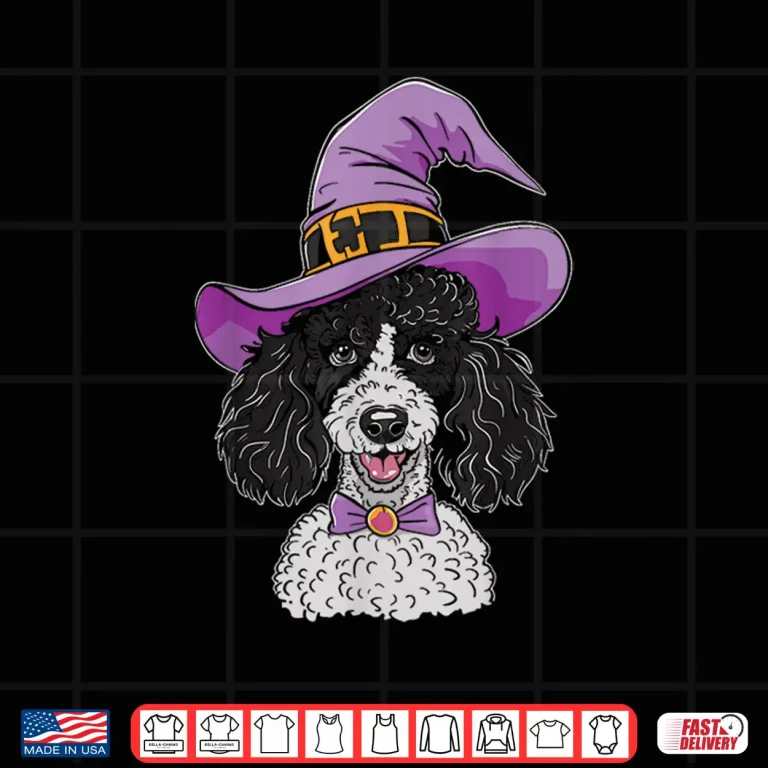 Design Poodle Witch Dog Halloween Shirt