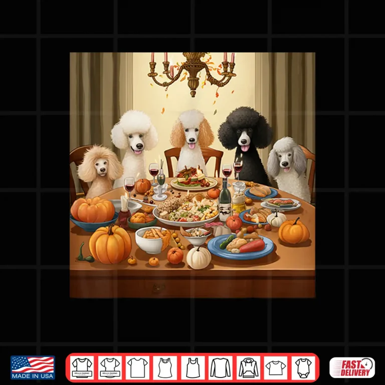 Design Thanksgiving Poodle Poodle Thanksgiving Shirt