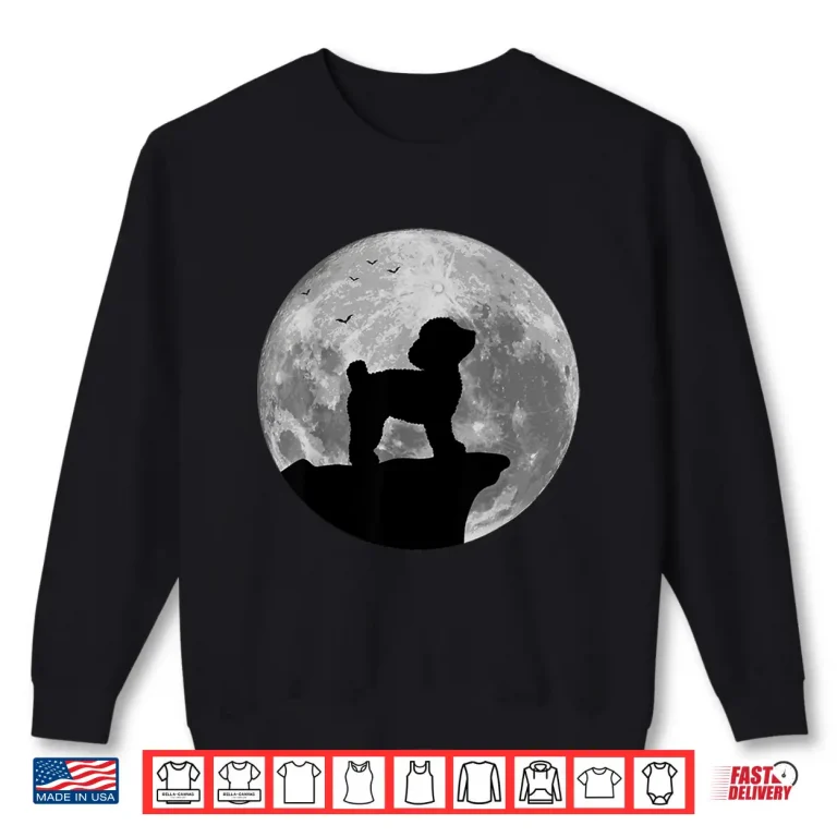 Sweatshirt Toy Poodle Silhouette In The Moon Halloween Costume Shirt