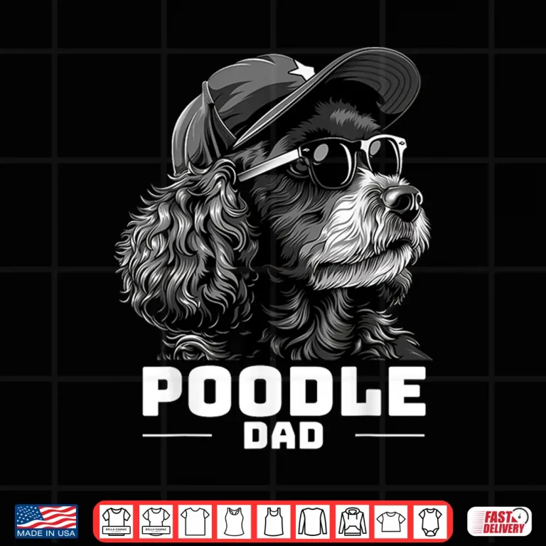 Design Vintage Poodle Dad Shirt