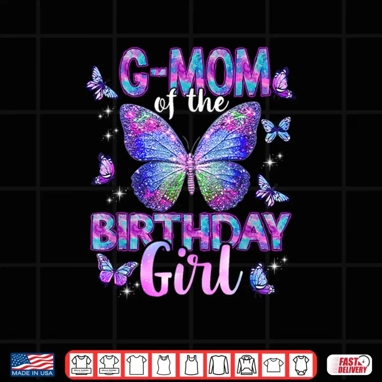 Design G Mom of The Birthday Girl Butterfly Family Matching Shirt