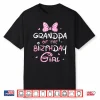 Grandpa Of The Birthday Girl Pink Coquette Bow Themed Party Shirt