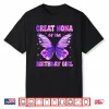 Great Nona Of The Birthday Girl Butterfly Family Matching Shirt