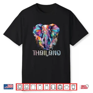 Souvenir Matching Family Summer Travel Elephant Thailand Shirt