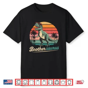 Brother Saurus Shirt Boys Men Dinosaur T Rex Family Matching Shirt