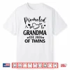 Promoted To Grandma Of Twins Est 2026 Gender Reveal Heart Shirt