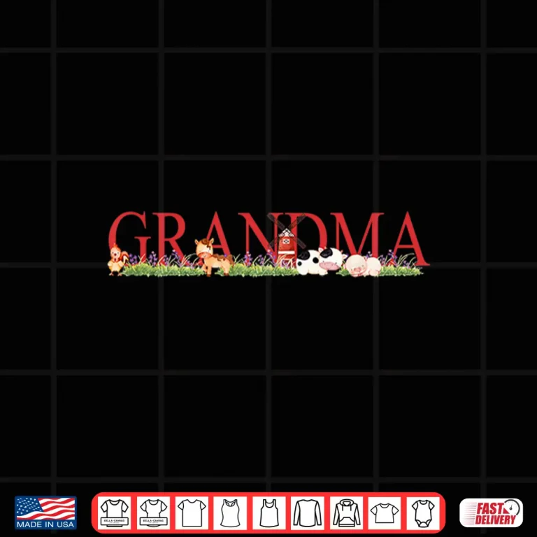 Design Birthday Farm Animal Grandma Shirt