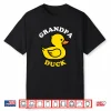 Grandpa Duck Cute Duckie Funny Family Matching Fathers Day Shirt