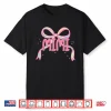 Mimi Of The Birthday Girl Pink Coquette Bow Matching Family Shirt