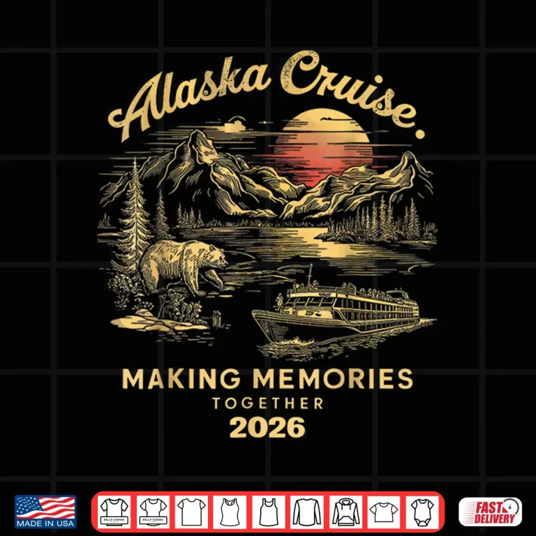 Design Matching Family Friends and Group Alaska Cruise 2026 Shirt