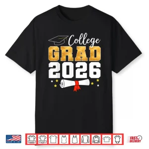 College Class Of 2026 Graduate Student School Graduation Shirt