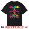 Grandma Of The Birthday Girl Princess Afro Melanin Unicorn Shirt