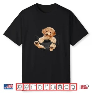 Dog Lovers Gifts Poodle In Pocket Funny Dog Shirt