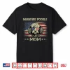 Miniature Poodle Mom Dog Vintage American Flag 4Th Of July Shirt