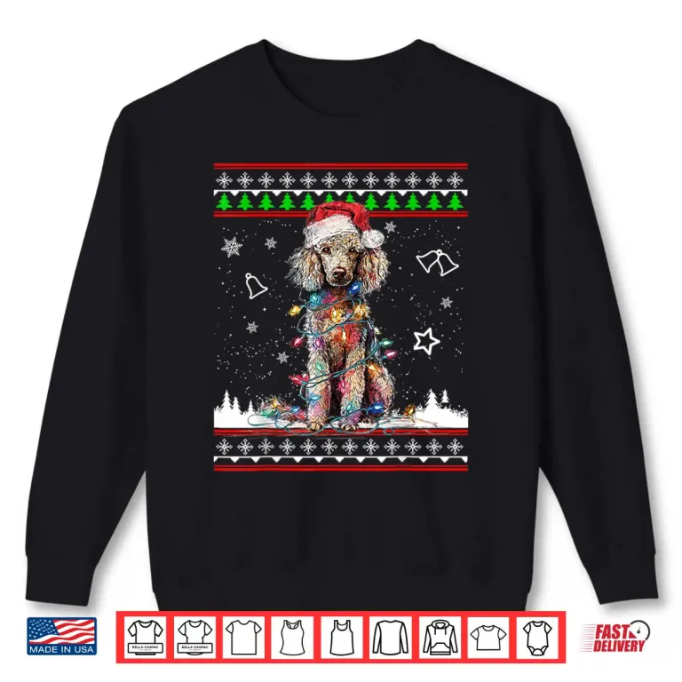Sweatshirt Poodle Christmas Ugly Sweater Funny Dog Xmas Shirt
