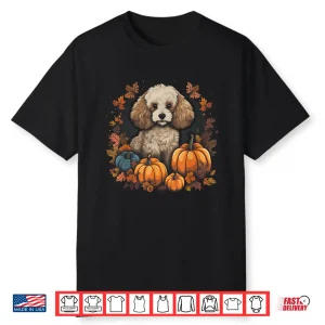 Poodle Dog Pumpkin Thanksgiving Fall Halloween Shirt