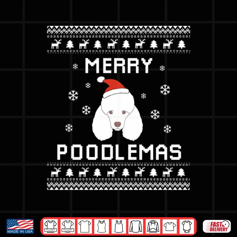 Design Poodle Lover Christmas Ugly Xmas Poodle Dog Sweater Gift Shirt