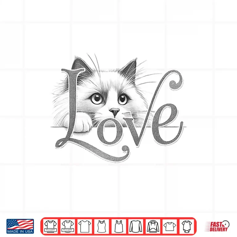 Design Ragdoll Cat Love Design Shirt
