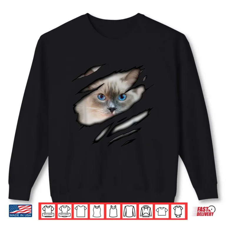 Sweatshirt Ragdoll Cat in me design Cadesign Purebred Cat Shirt