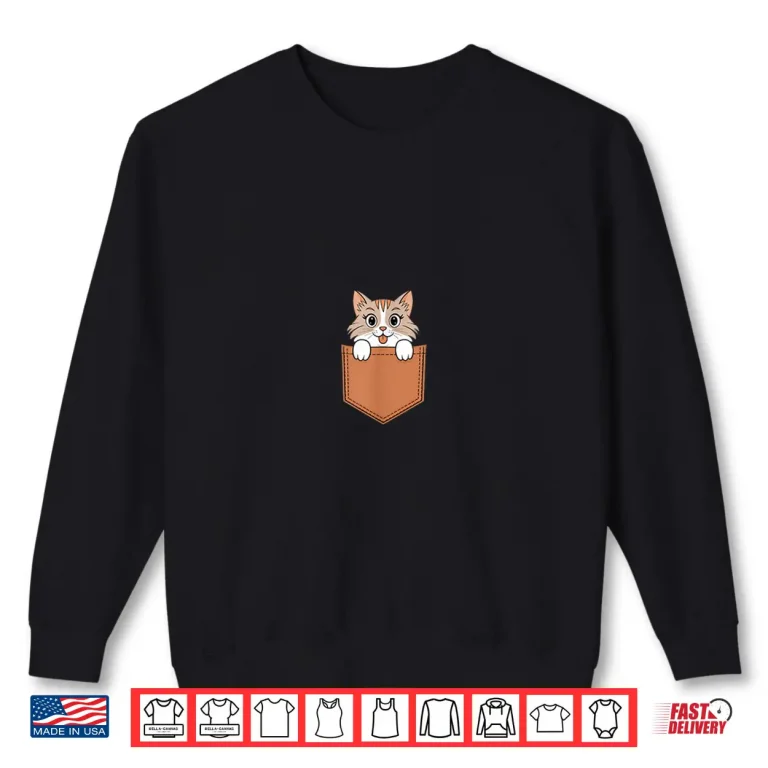 Sweatshirt Ragdoll In Pocket Cat Owner Cute Pet Lover Shirt