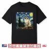 Van Gogh Art Starry Night Funny Ragdoll Cat Artistic Shirt